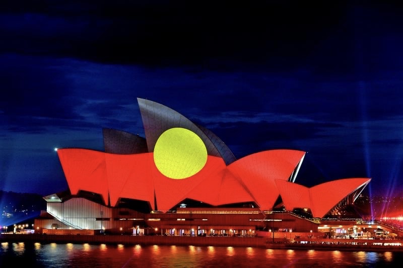 First Nations Lighting Sydney Opera House