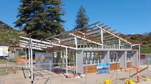 Kingston Park Kiosk under construction Sept 2023